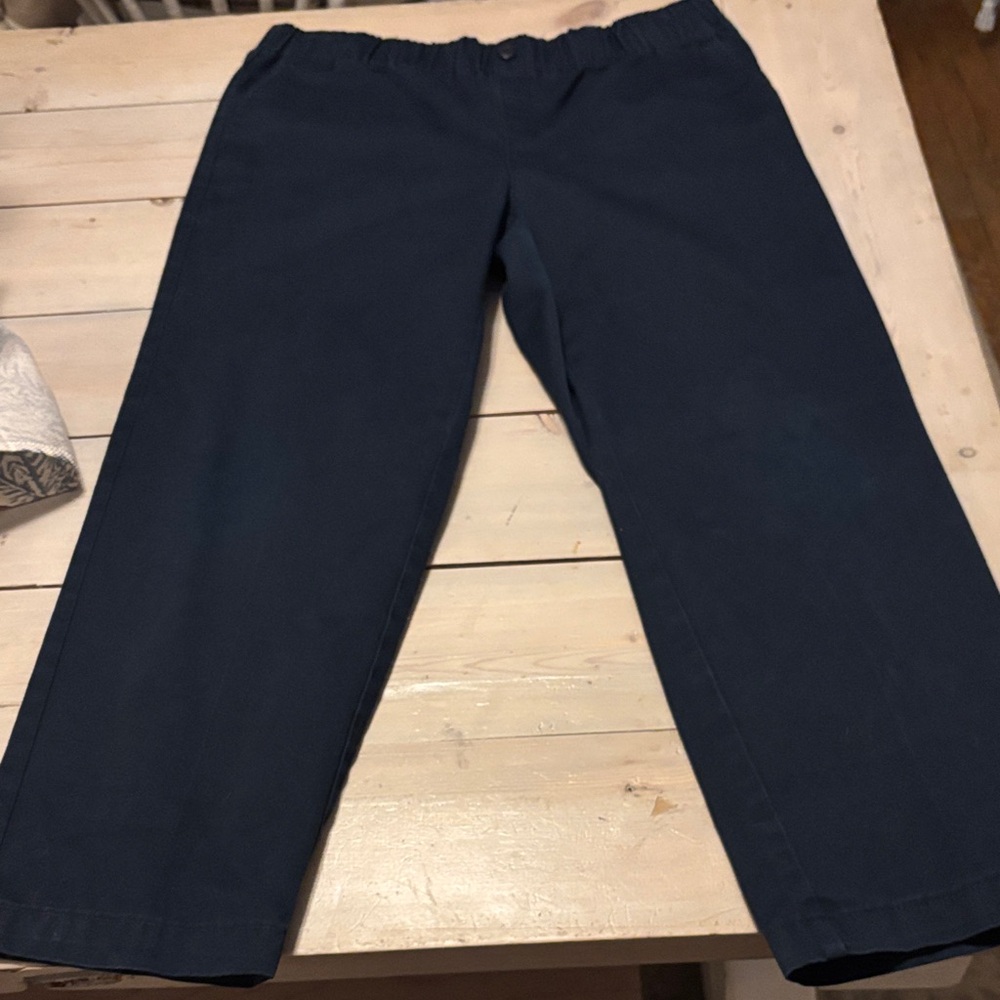 Lands' End Kids Navy Casual Pants- Size 18 Husky